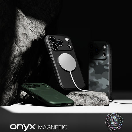 Husa de protectie Ringke Onyx compatibil cu iPhone 17 Pro Max / iPhone 18 Pro Max, Negru Camuflaj