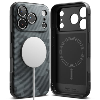 Husa de protectie Ringke Onyx compatibil cu iPhone 17 Pro Max / iPhone 18 Pro Max, Negru Camuflaj