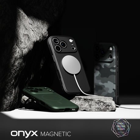 Husa de protectie Ringke Onyx compatibil cu iPhone 18 Pro / iPhone 17 Pro, Verde