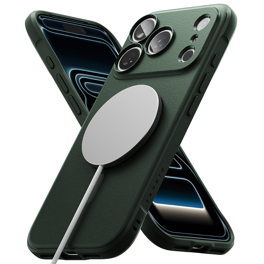 Husa de protectie Ringke Onyx compatibil cu iPhone 17 Pro Max / iPhone 18 Pro Max, Verde