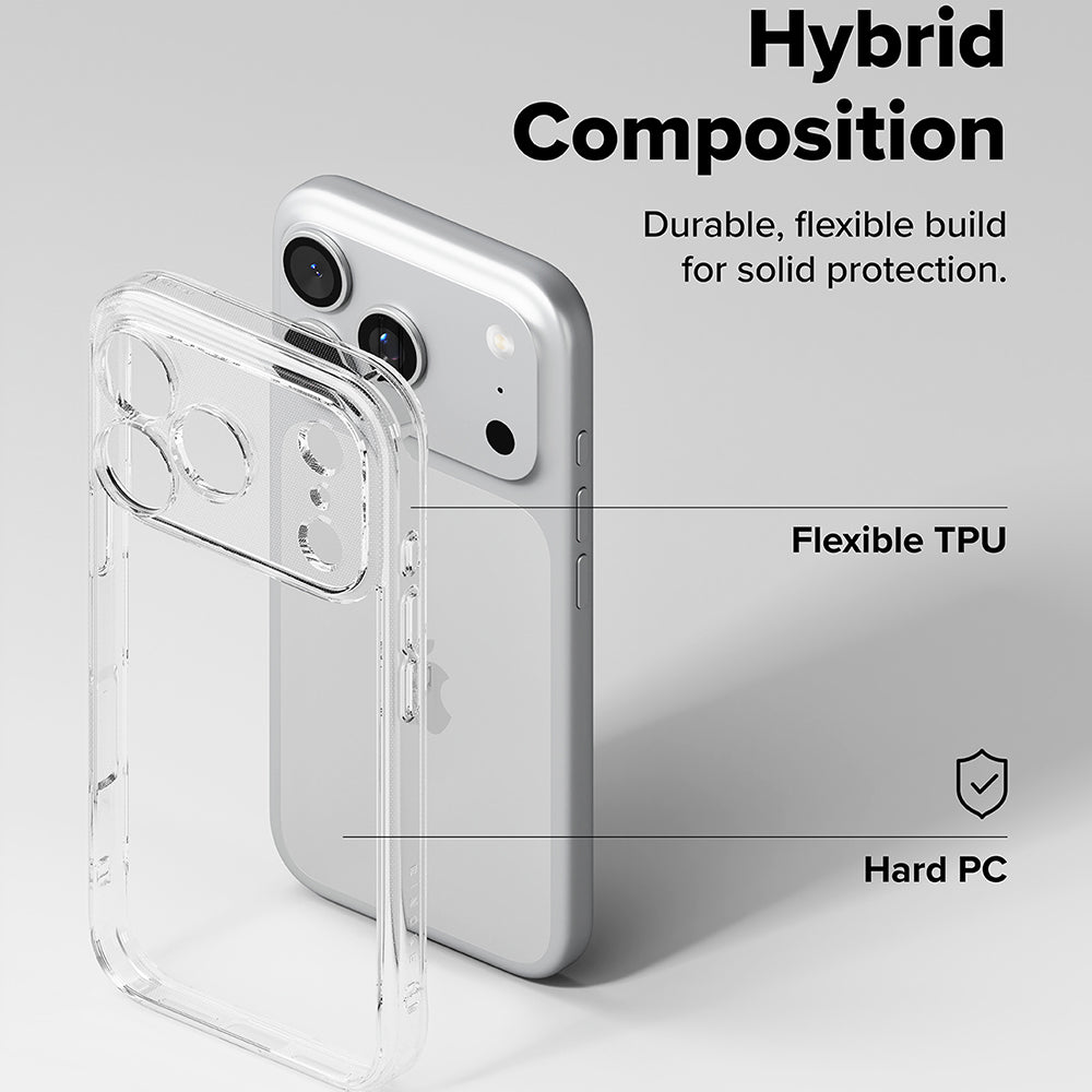 Husa de protectie Ringke Fusion compatibil cu iPhone 17 Pro / iPhone 18 Pro, Transparent