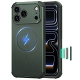 Husa de protectie ESR Cyber Halolock compatibil cu iPhone 18 Pro Max / iPhone 17 Pro Max, Verde