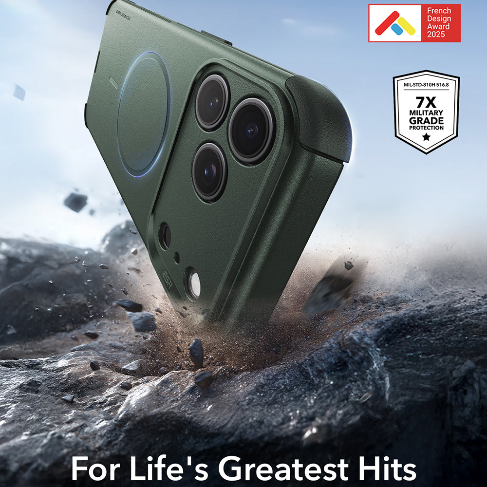 Husa de protectie ESR Cyber Halolock compatibil cu iPhone 17 Pro / iPhone 18 Pro, Verde