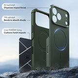 Husa de protectie ESR Cyber Halolock compatibil cu iPhone 17 Pro / iPhone 18 Pro, Verde