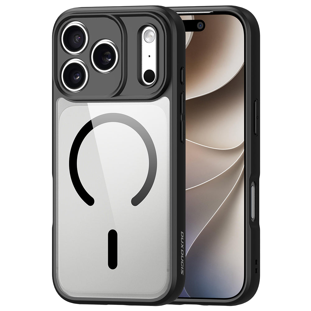 Husa de protectie Dux Ducis Aimo MagSafe compatibil cu iPhone 17 Pro Max / iPhone 18 Pro Max, Negru