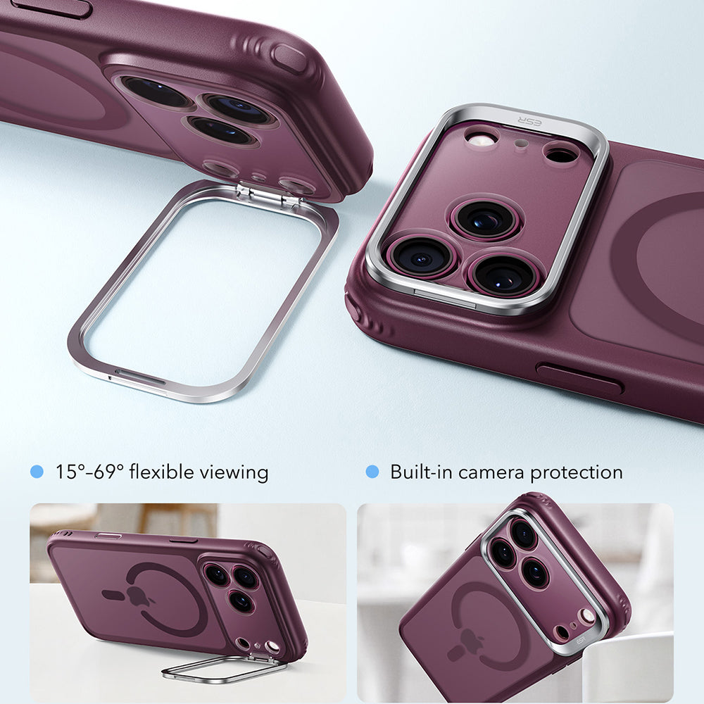 Husa de protectie ESR Classic Hybrid compatibil cu iPhone 17 Pro / iPhone 18 Pro, Bordo