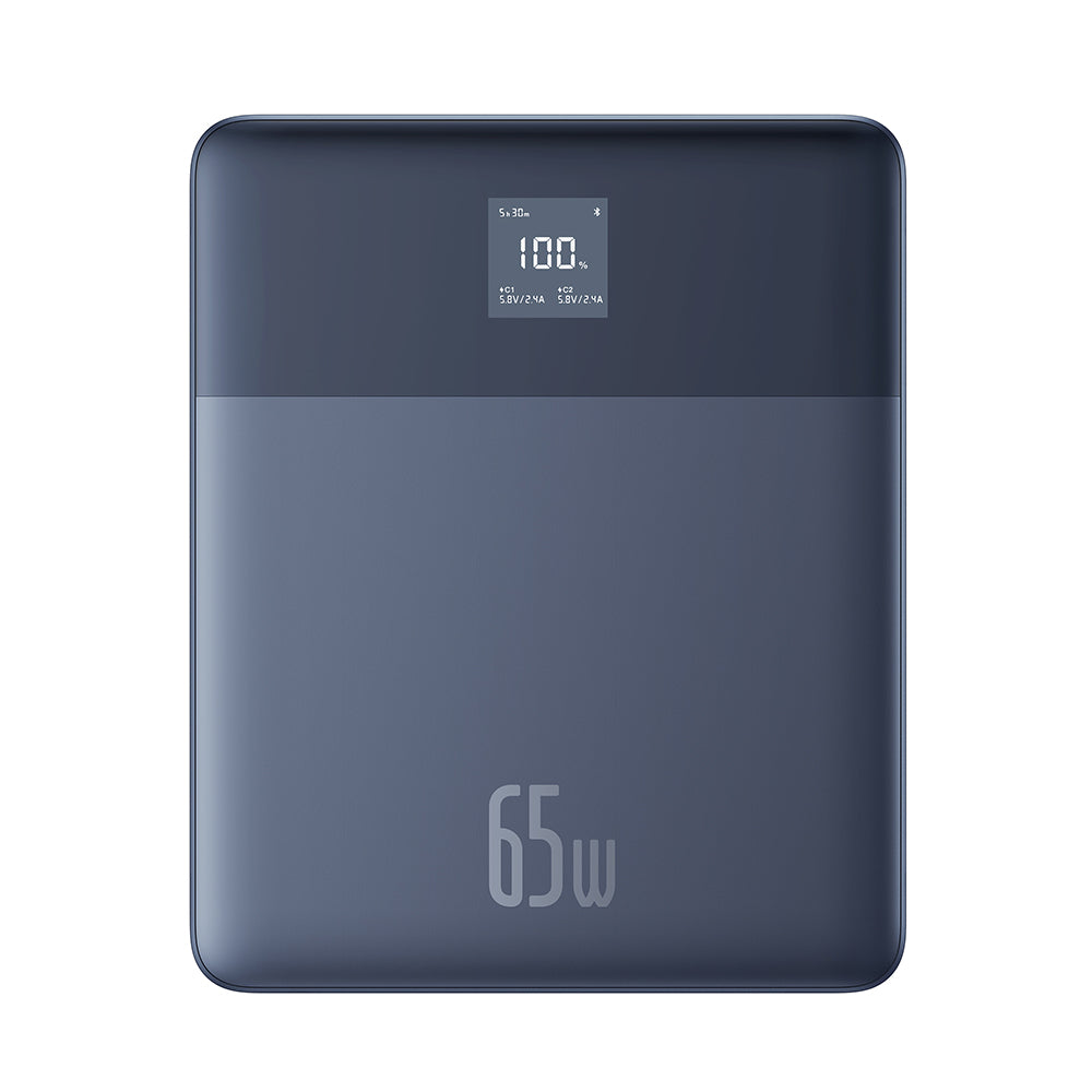 Baterie externa Baseus (P10063801323-00), 12000mAh, 2x Type-C, 65W, Albastru