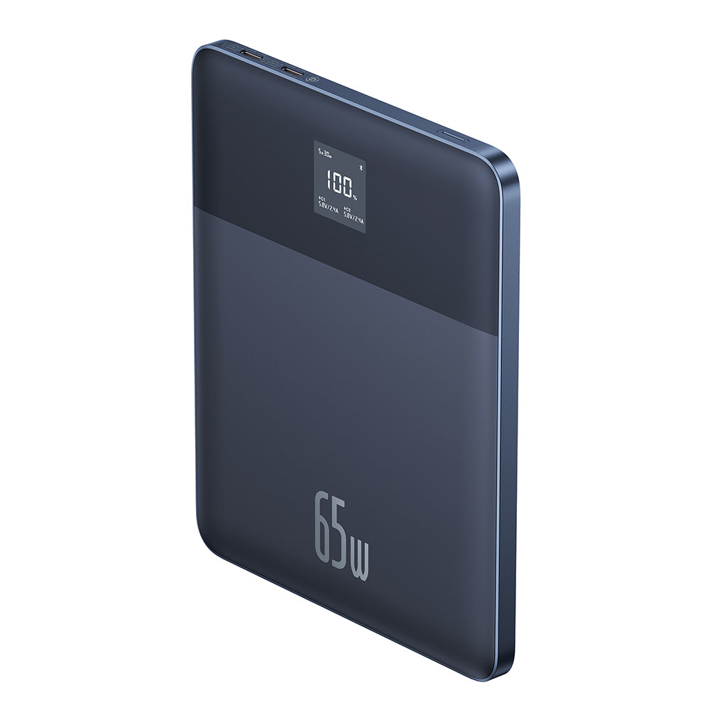 Baterie externa Baseus (P10063801323-00), 12000mAh, 2x Type-C, 65W, Albastru