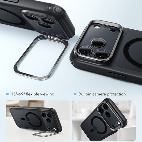 Husa de protectie ESR Classic Hybrid compatibil cu iPhone 17 Pro / iPhone 18 Pro, Negru