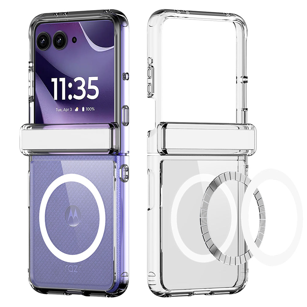 Husa de protectie Dux Ducis Clin Magnetic Series compatibil cu Motorola Razr 70 / Razr 60 / Razr 50, Transparent