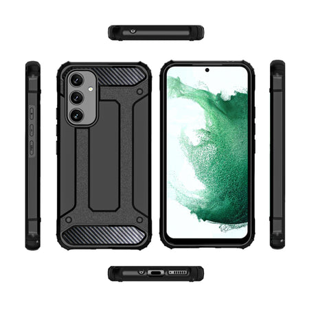 Husa de protectie Techsuit Hybrid Armor compatibil cu Samsung Galaxy A54, Negru