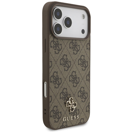 Husa de protectie Guess Hardcase 4G compatibil cu iPhone 18 Pro Max / iPhone 17 Pro Max, Maro