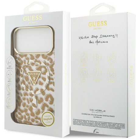 Husa de protectie Guess compatibil cu iPhone 18 Pro Max / iPhone 17 Pro Max, Maro