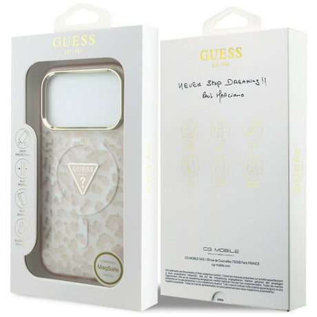 Husa de protectie Guess compatibil cu iPhone 18 Pro / iPhone 17 Pro, Roz