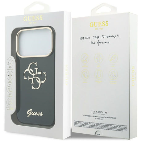 Husa de protectie Guess compatibil cu iPhone 17 Pro / iPhone 18 Pro, Negru
