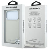 Husa de protectie Karl Lagerfeld compatibil cu iPhone 18 Pro / iPhone 17 Pro, Bej