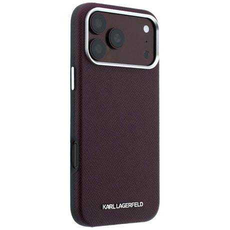 Husa de protectie Karl Lagerfeld compatibil cu iPhone 18 Pro Max / iPhone 17 Pro Max, Bordo