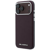 Husa de protectie Karl Lagerfeld compatibil cu iPhone 18 Pro Max / iPhone 17 Pro Max, Bordo