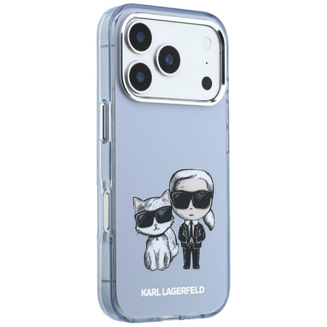 Husa de protectie Karl Lagerfeld compatibil cu iPhone 18 Pro / iPhone 17 Pro, Albastru