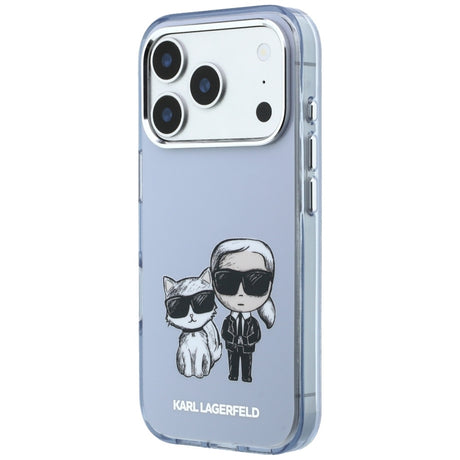 Husa de protectie Karl Lagerfeld compatibil cu iPhone 18 Pro / iPhone 17 Pro, Albastru