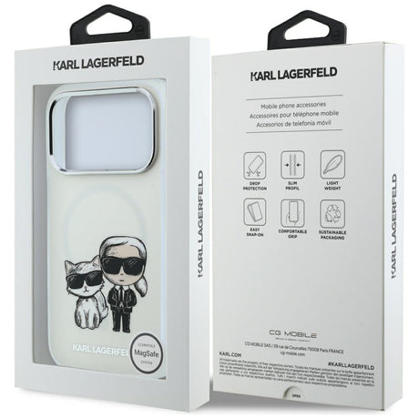 Husa de protectie Karl Lagerfeld compatibil cu iPhone 17 Pro Max / iPhone 18 Pro Max, Bej