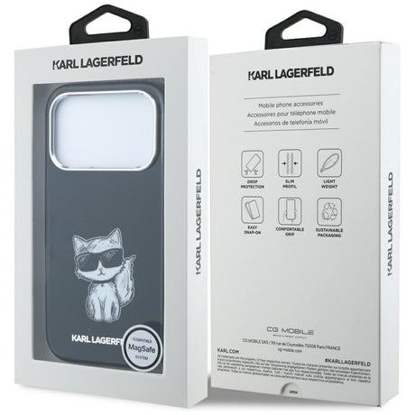 Husa de protectie Karl Lagerfeld compatibil cu iPhone 18 Pro Max / iPhone 17 Pro Max, Negru