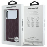 Husa de protectie Karl Lagerfeld compatibil cu iPhone 18 Pro / iPhone 17 Pro, Bordo