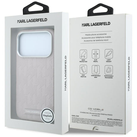 Husa de protectie Karl Lagerfeld compatibil cu iPhone 17 Pro Max / iPhone 18 Pro Max, Roz