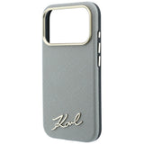 Husa de protectie Karl Lagerfeld compatibil cu iPhone 17 Pro Max / iPhone 18 Pro Max, Bej