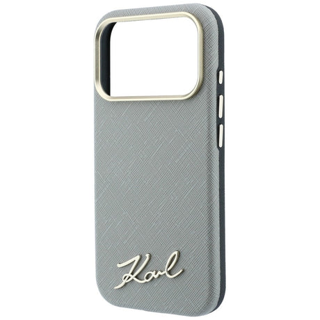 Husa de protectie Karl Lagerfeld compatibil cu iPhone 17 Pro Max / iPhone 18 Pro Max, Bej