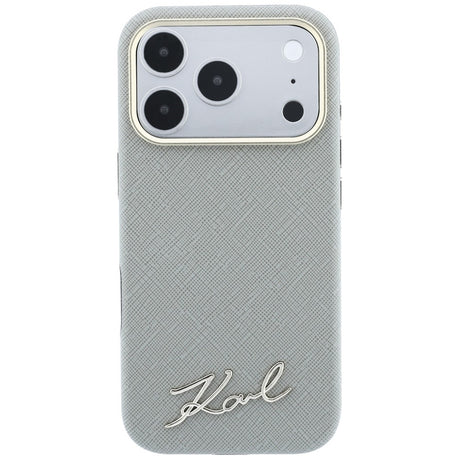 Husa de protectie Karl Lagerfeld compatibil cu iPhone 17 Pro Max / iPhone 18 Pro Max, Bej