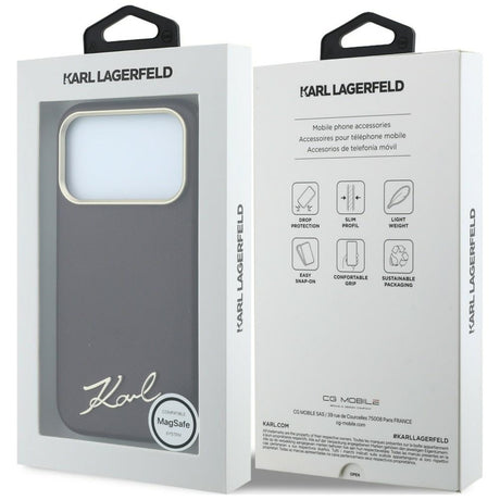 Husa de protectie Karl Lagerfeld compatibil cu iPhone 18 Pro / iPhone 17 Pro, Bordo