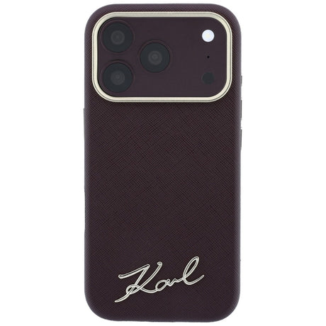 Husa de protectie Karl Lagerfeld compatibil cu iPhone 18 Pro / iPhone 17 Pro, Bordo