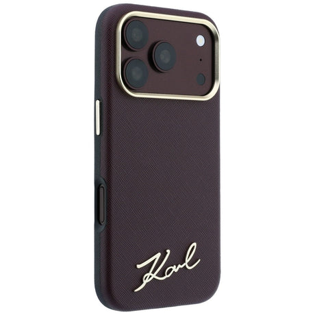 Husa de protectie Karl Lagerfeld compatibil cu iPhone 18 Pro / iPhone 17 Pro, Bordo
