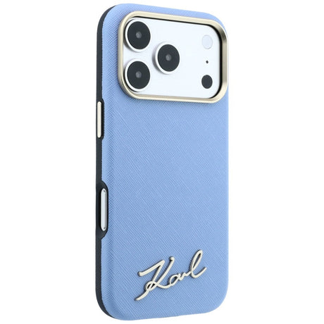 Husa de protectie Karl Lagerfeld compatibil cu iPhone 18 Pro / iPhone 17 Pro, Albastru