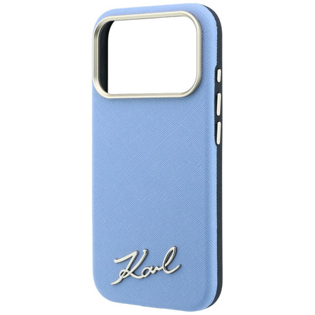 Husa de protectie Karl Lagerfeld compatibil cu iPhone 17 Pro Max / iPhone 18 Pro Max, Albastru