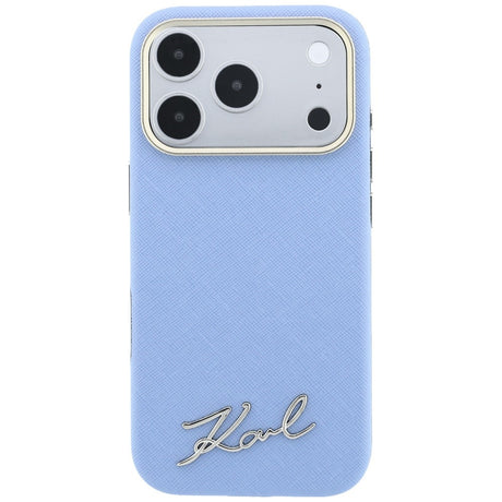 Husa de protectie Karl Lagerfeld compatibil cu iPhone 17 Pro Max / iPhone 18 Pro Max, Albastru