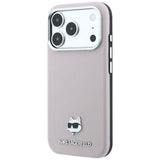 Husa de protectie Karl Lagerfeld compatibil cu iPhone 18 Pro / iPhone 17 Pro, Roz