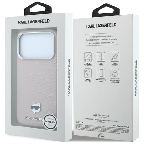 Husa de protectie Karl Lagerfeld compatibil cu iPhone 18 Pro Max / iPhone 17 Pro Max, Roz
