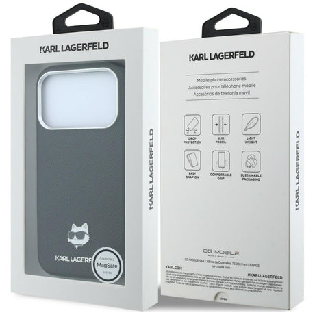 Husa de protectie Karl Lagerfeld compatibil cu iPhone 18 Pro / iPhone 17 Pro, Negru