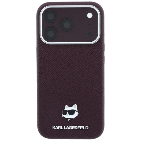 Husa de protectie Karl Lagerfeld compatibil cu iPhone 18 Pro / iPhone 17 Pro, Bordo