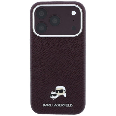 Husa de protectie Karl Lagerfeld compatibil cu iPhone 18 Pro / iPhone 17 Pro, Bordo
