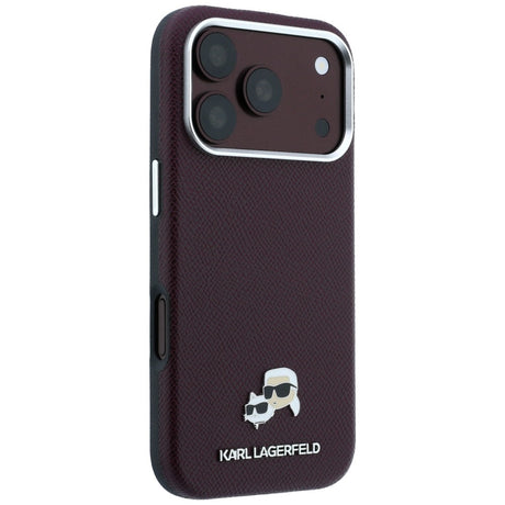 Husa de protectie Karl Lagerfeld compatibil cu iPhone 17 Pro Max / iPhone 18 Pro Max, Bordo