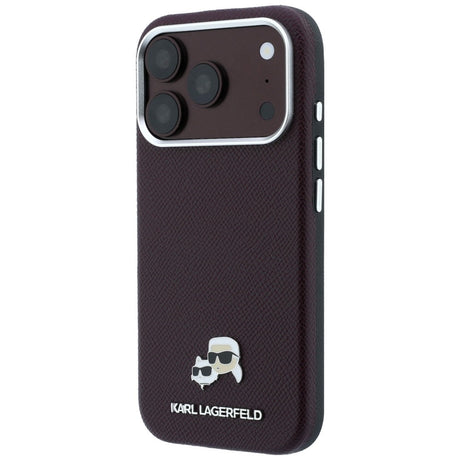 Husa de protectie Karl Lagerfeld compatibil cu iPhone 17 Pro Max / iPhone 18 Pro Max, Bordo