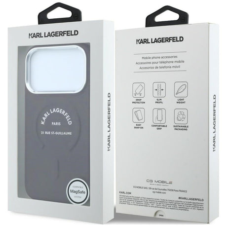 Husa de protectie Karl Lagerfeld compatibil cu iPhone 18 Pro / iPhone 17 Pro, Bordo