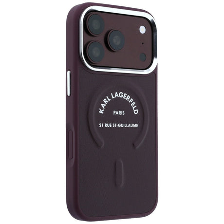 Husa de protectie Karl Lagerfeld compatibil cu iPhone 18 Pro / iPhone 17 Pro, Bordo