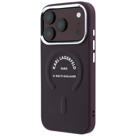 Husa de protectie Karl Lagerfeld compatibil cu iPhone 18 Pro / iPhone 17 Pro, Bordo