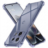 Husa de protectie Techsuit Shockproof Clear Silicone compatibil cu Motorola Edge 70 Max, Fumuriu