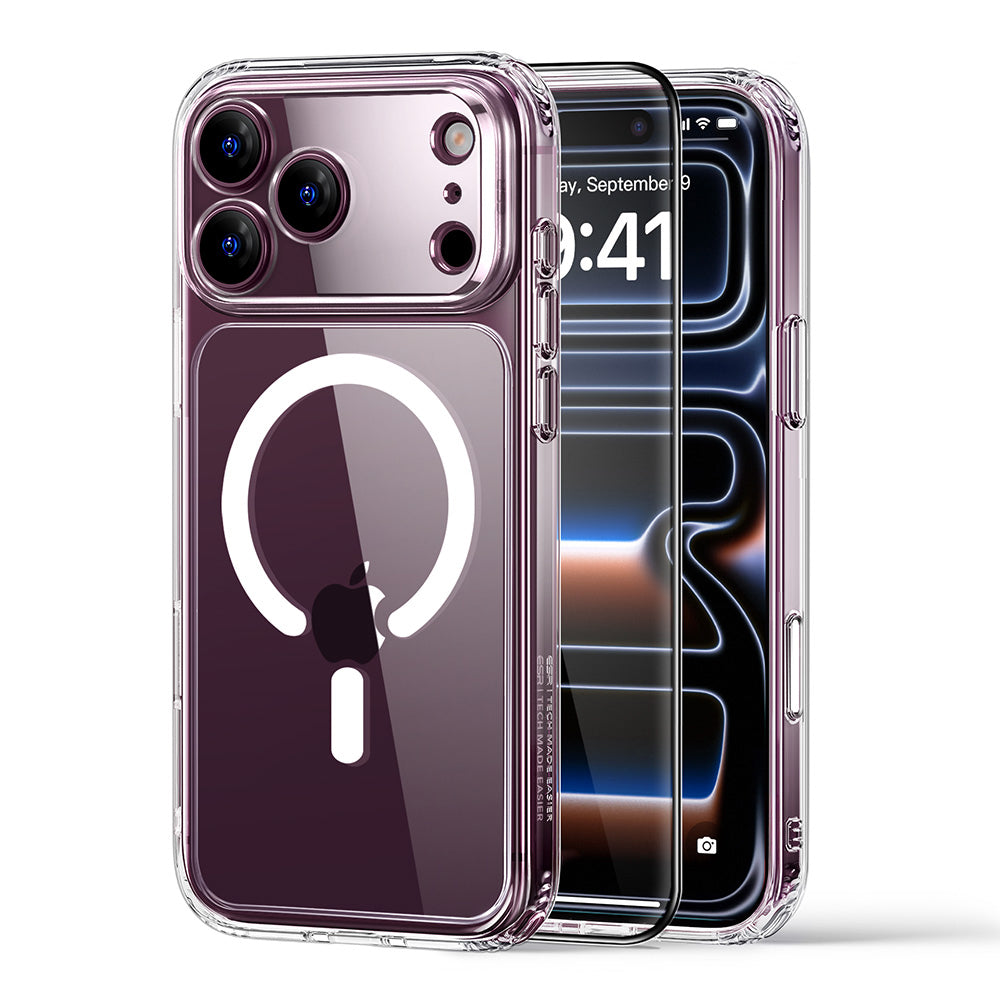 Husa de protectie ESR Classic Hybrid compatibil cu iPhone 17 Pro / iPhone 18 Pro, Transparent