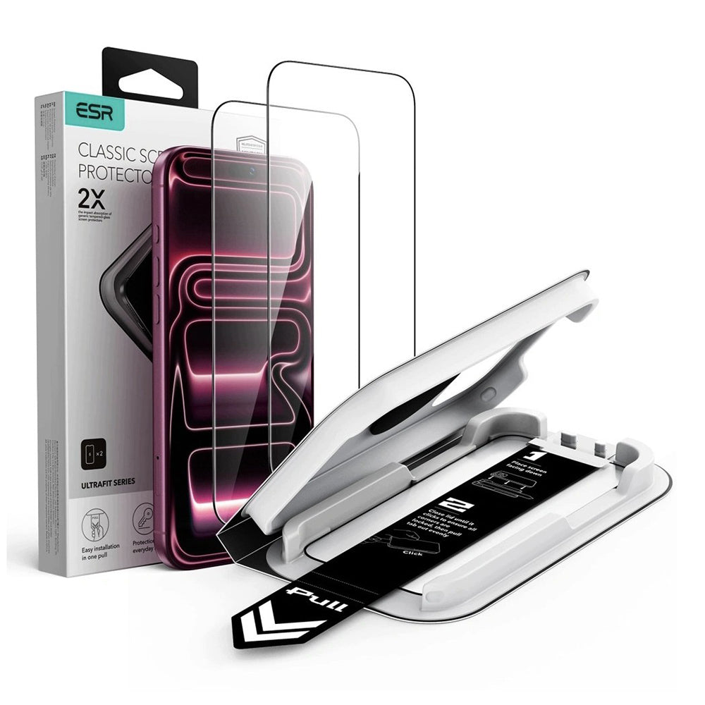 Folie de protectie ESR compatibil cu iPhone 17 Pro Max / iPhone 18 Pro Max, Negru